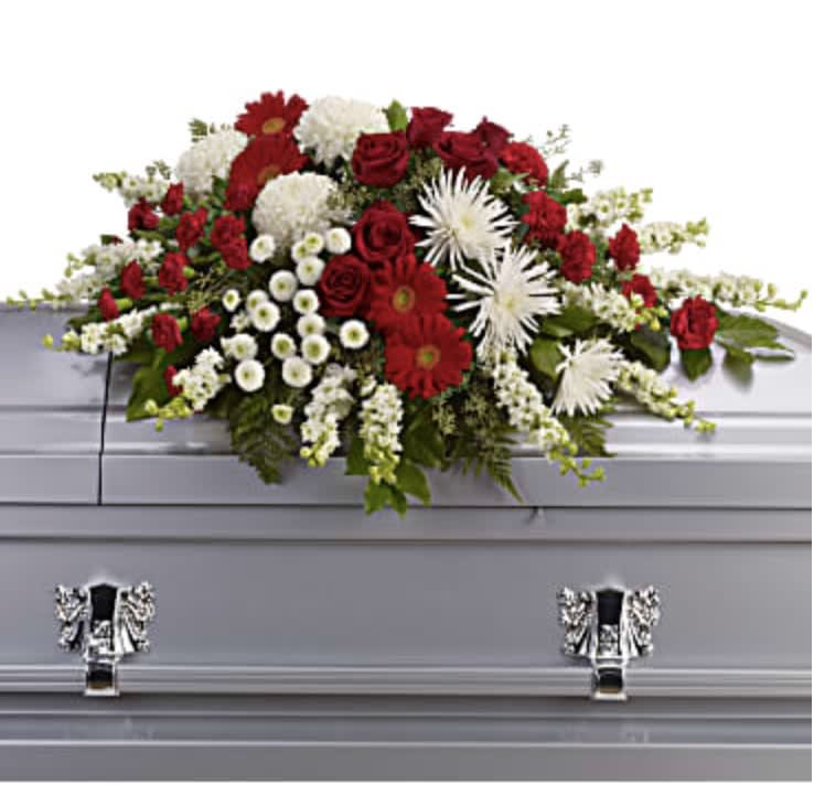 Strength and Wisdom Casket Spray