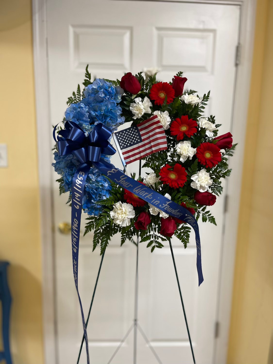 Patriotic 18” Round Wreath