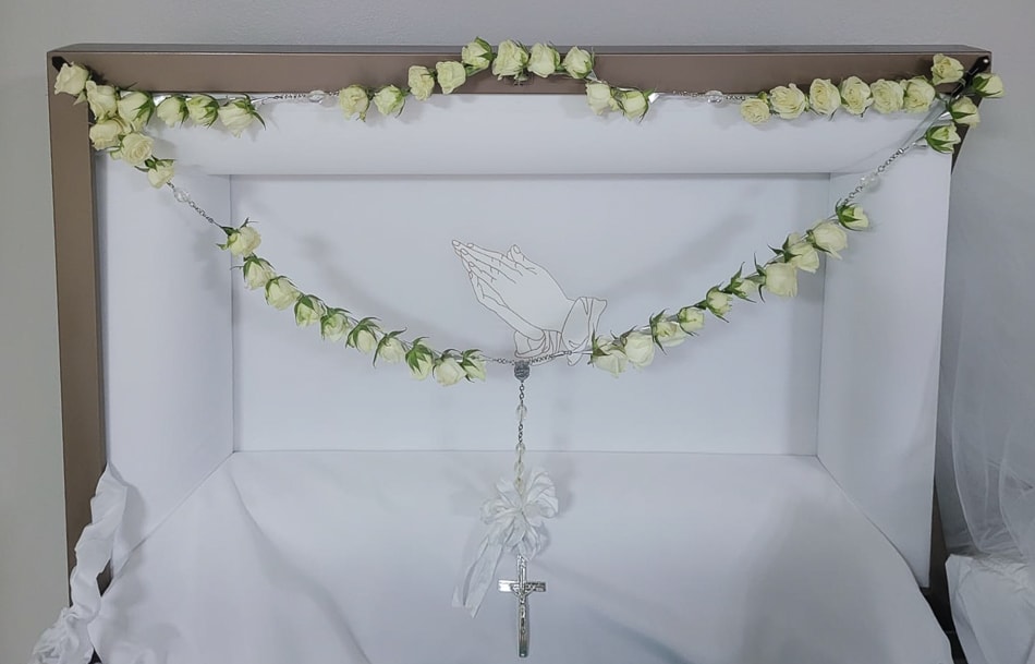 D-6 Rosario de rosas miniatura Flower Bouquet