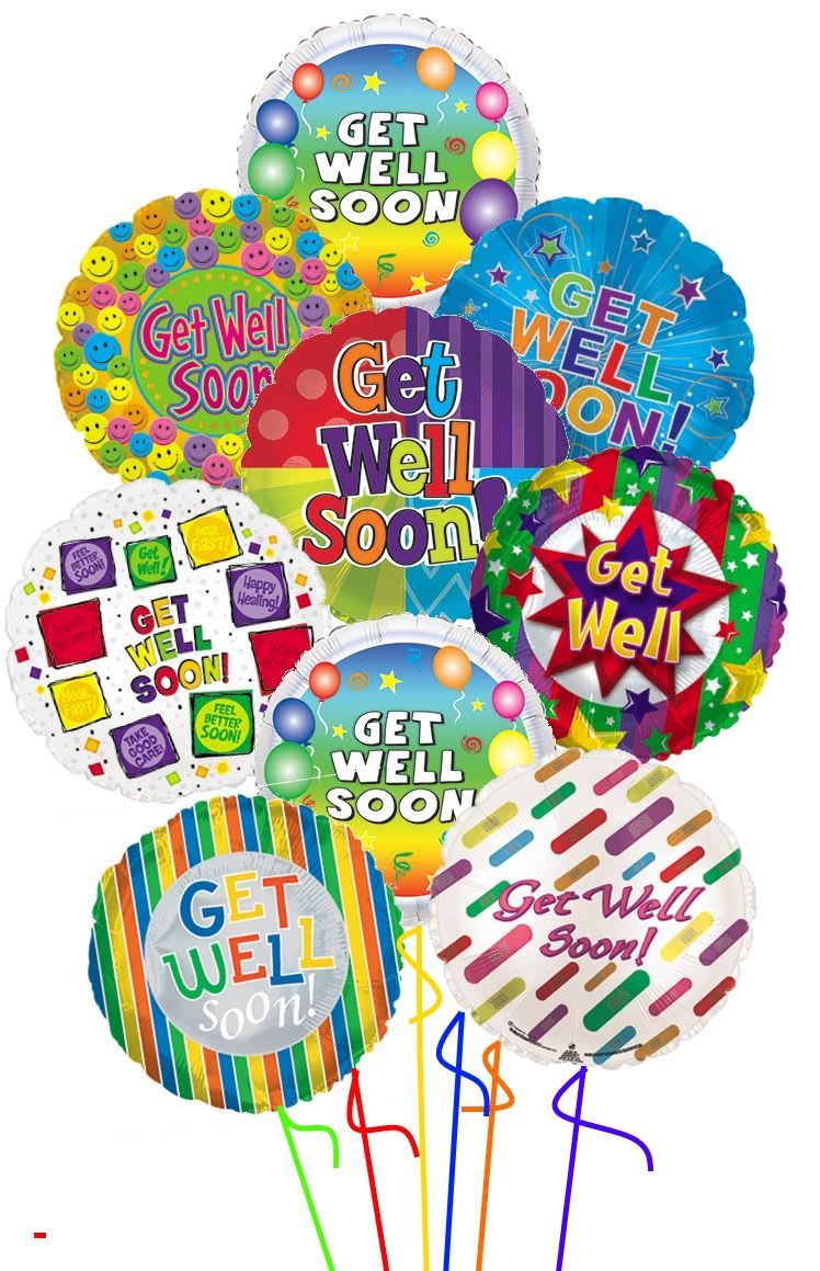 Uplift spirits, send healing wishes Shop Get Well Balloon Bouquets now!