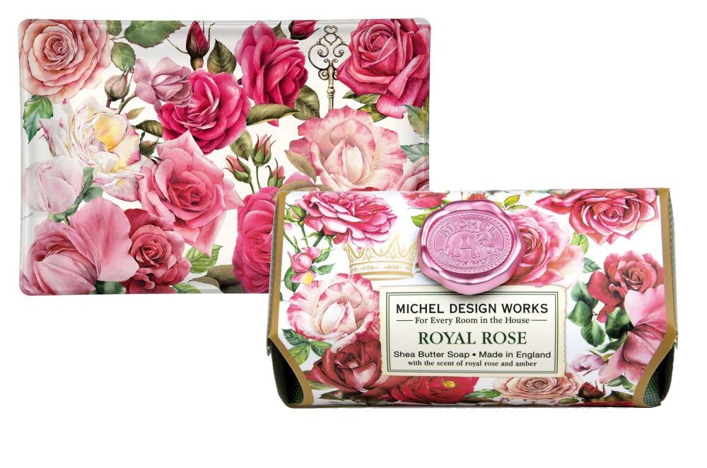 Royal Rose Soap and Dish Set