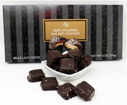 DARK CHOCOLATE SEA SALT CARAMELS