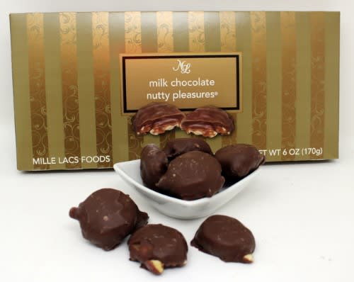 MILK CHOCOLATE NUTTY PLEASURES
