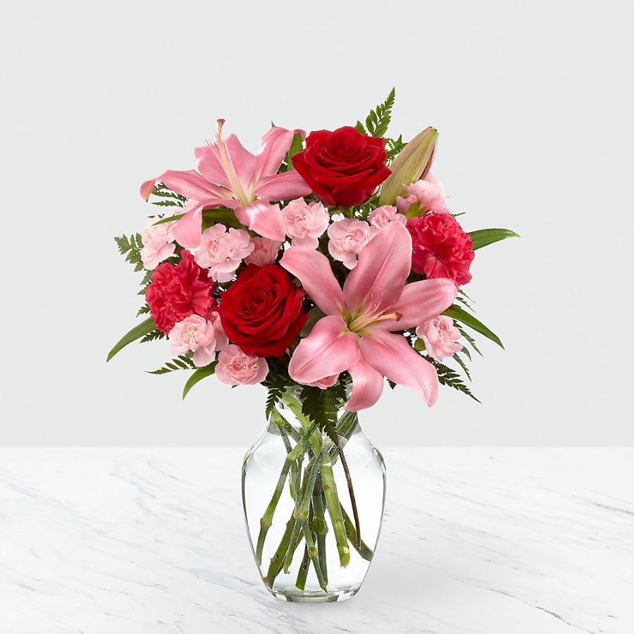 Heart's Emotions Bouquet - Vase Included