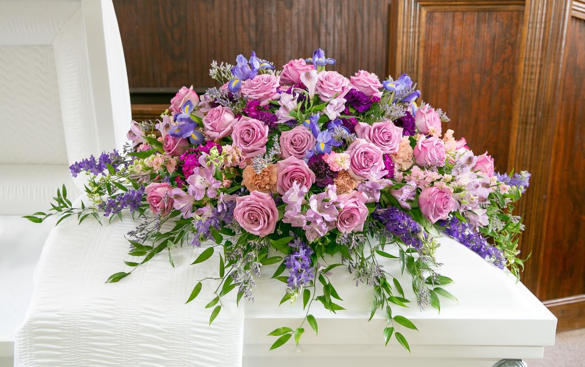 Peaceful Prayer Casket Spray