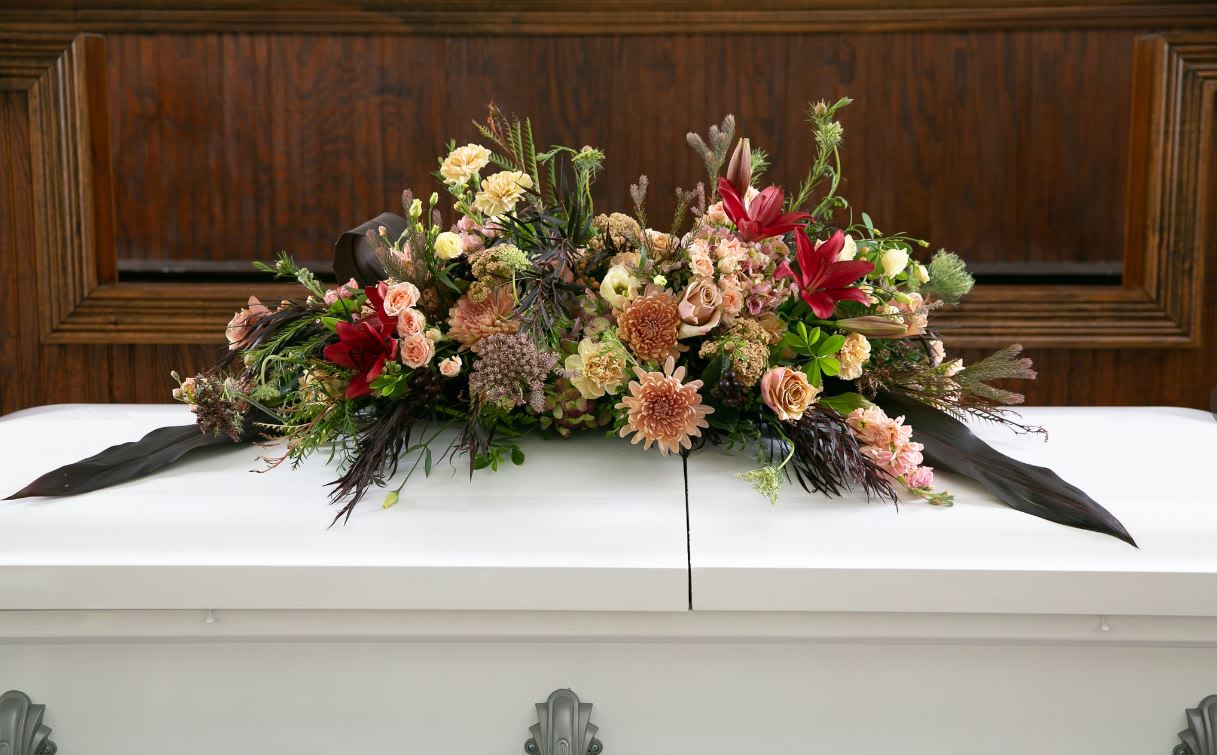Peaceful Journey Casket Spray Flower Bouquet