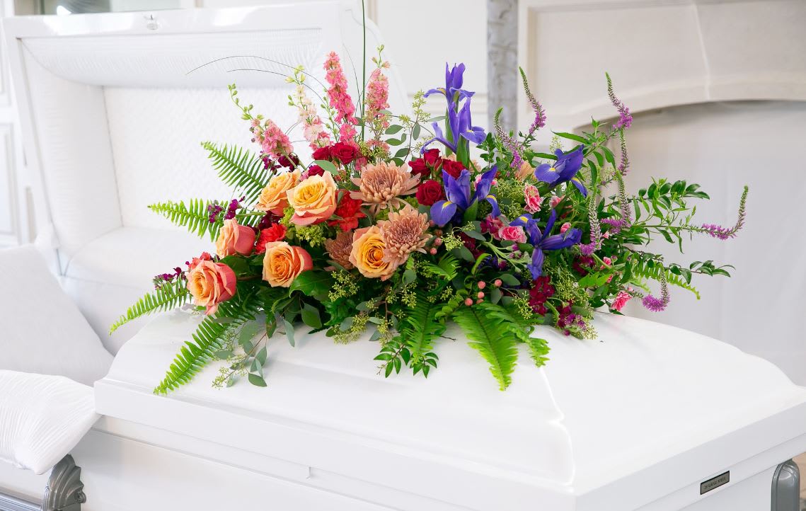 Spring Blooms Casket Spray