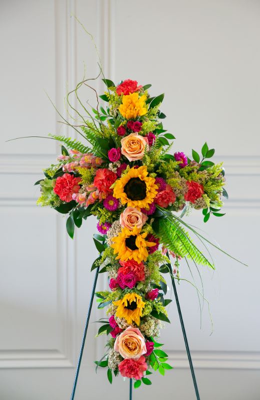Summer Solstice Cross Easel Bouquet