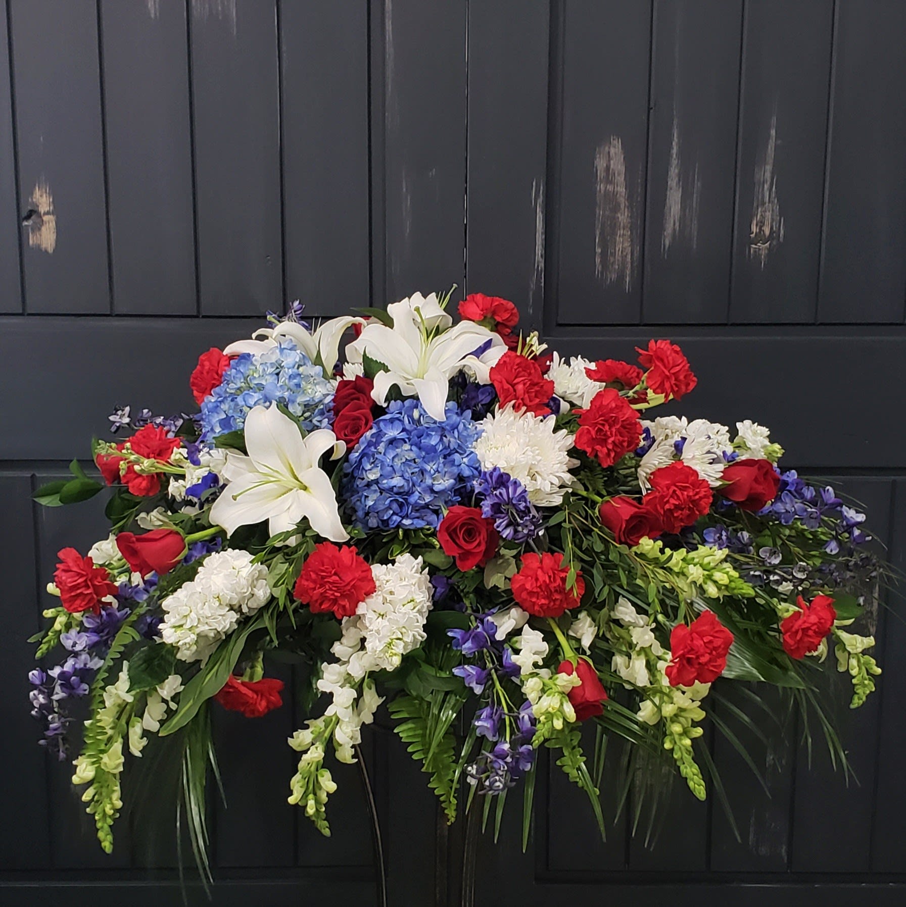 Patriotic Casket Spray