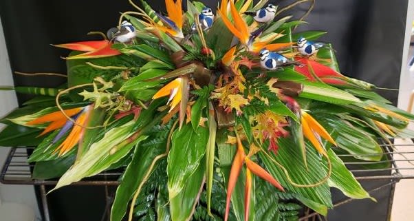Tropical Elegant Casket Spray
