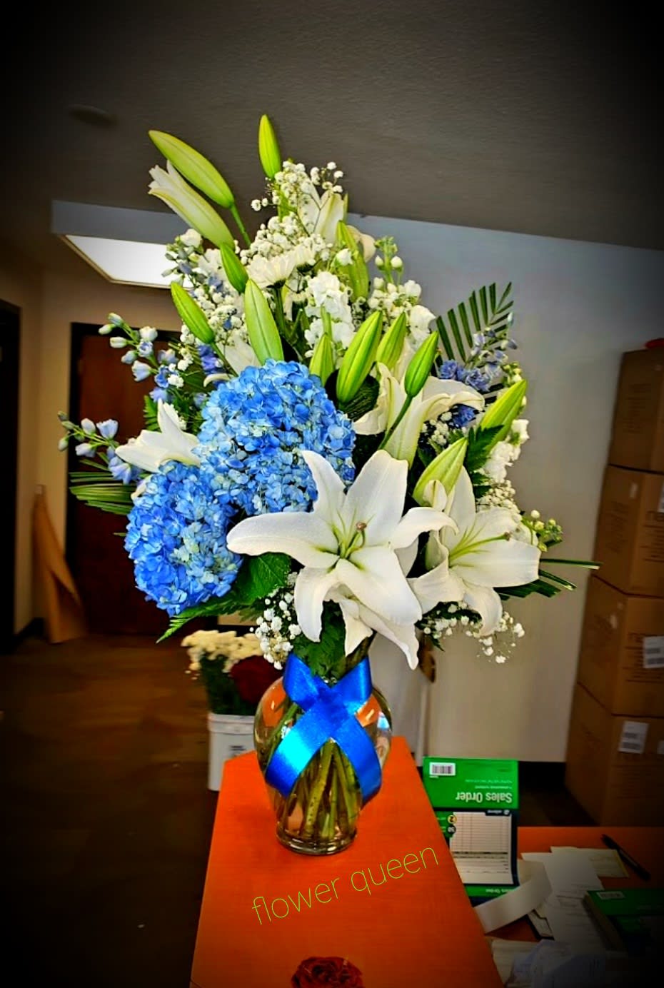 Blue Passion Flowers