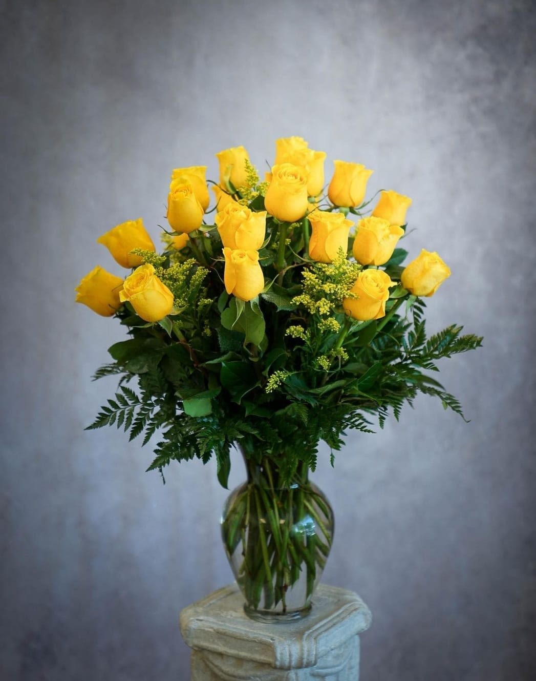 24 Long Stem Yellow Roses