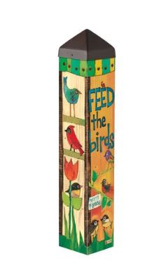 Feed the Birds 20" Art Pole Flower Bouquet