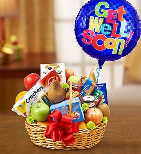 Get Well Fruit & Gourmet Basket