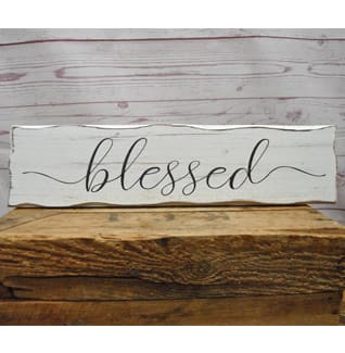 Wooden Blessed Plaque