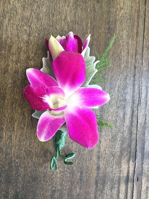 Dendrobium Orchid Boutonniere Flower Bouquet
