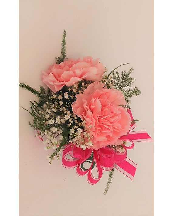 Pink Carnation Corsage Flower Bouquet