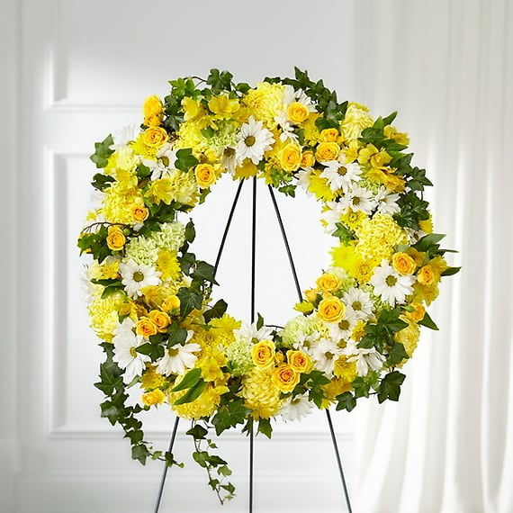 GOLDEN REMEMBRANCE WREATH
