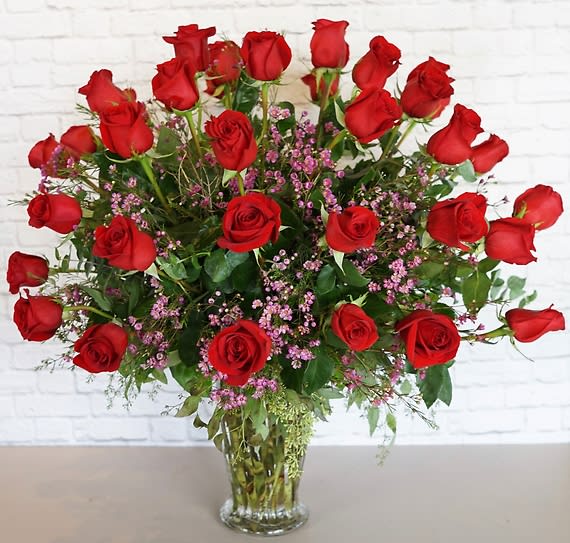 Three Dozen Premium Red Roses