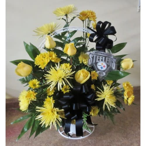 Steelers Farewell Funeral Basket