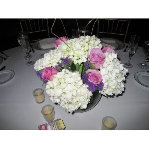 Hydrangea Bowl Flower Bouquet