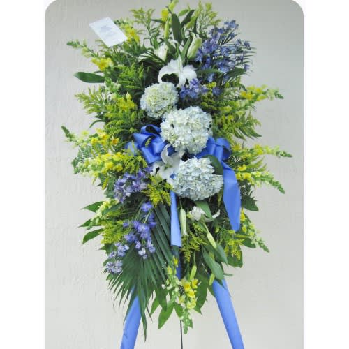 Oceans of Love Standing Spray Flower Bouquet