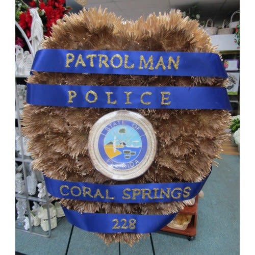 Police Badge Standing Spray