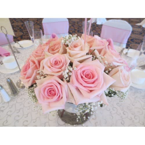 Sofia Roses Bowl Flower Bouquet