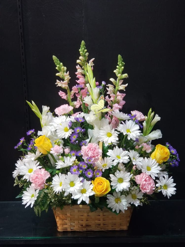 Basket of Wishes Flower Bouquet