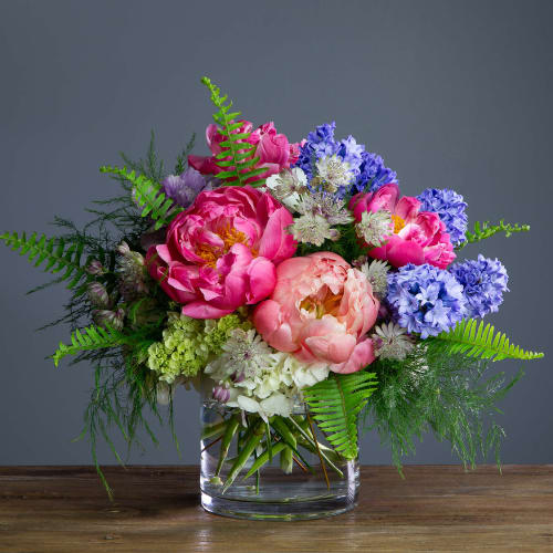 Coral Peony Flower Bouquet
