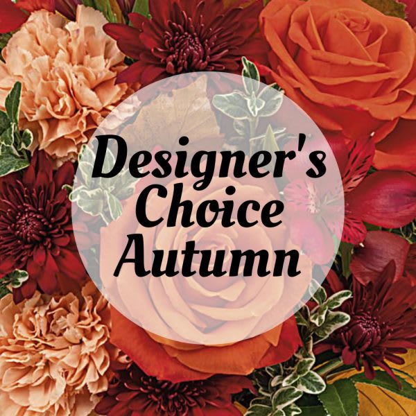 *LOW & COMPACT* Designer’s Choice Autumn Bouquet in a Vase H-7088 Flower Bouquet