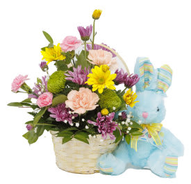 Happy Easter Basket Flower Bouquet