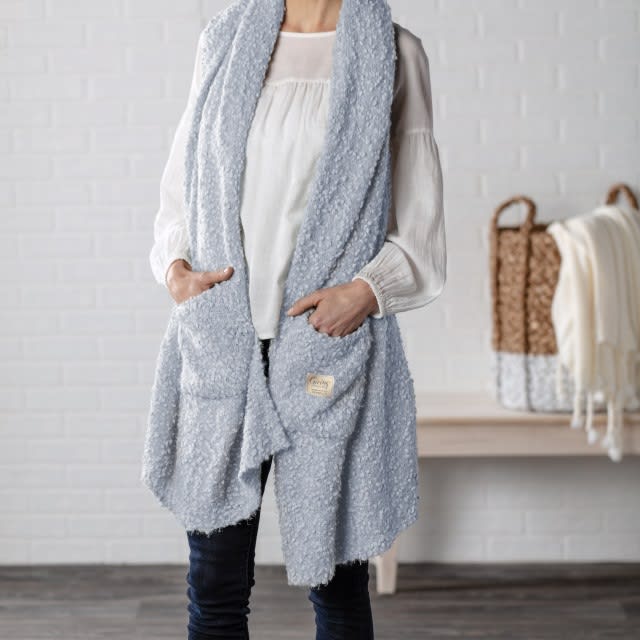 Giving Shawl - Soft Blue