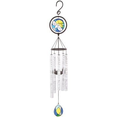 Amazing Grace 35" Stained Glass Wind Chime