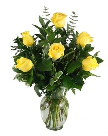 Yellow Roses Flower Bouquet