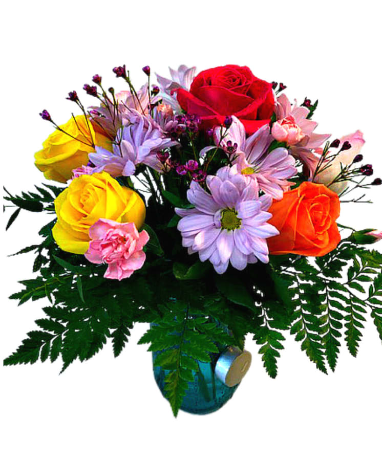 Fiesta Fields in a Mason Jar V-1029