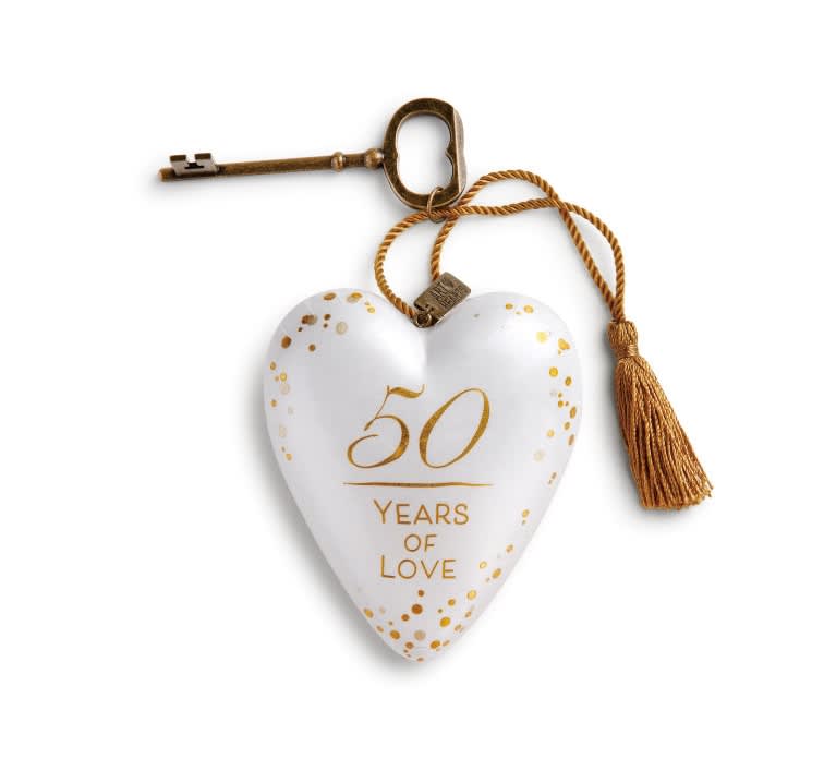 50 Years of Love Art Heart
