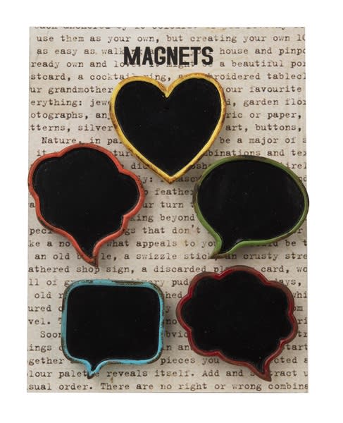 Chalkboard Magnet Set Flower Bouquet