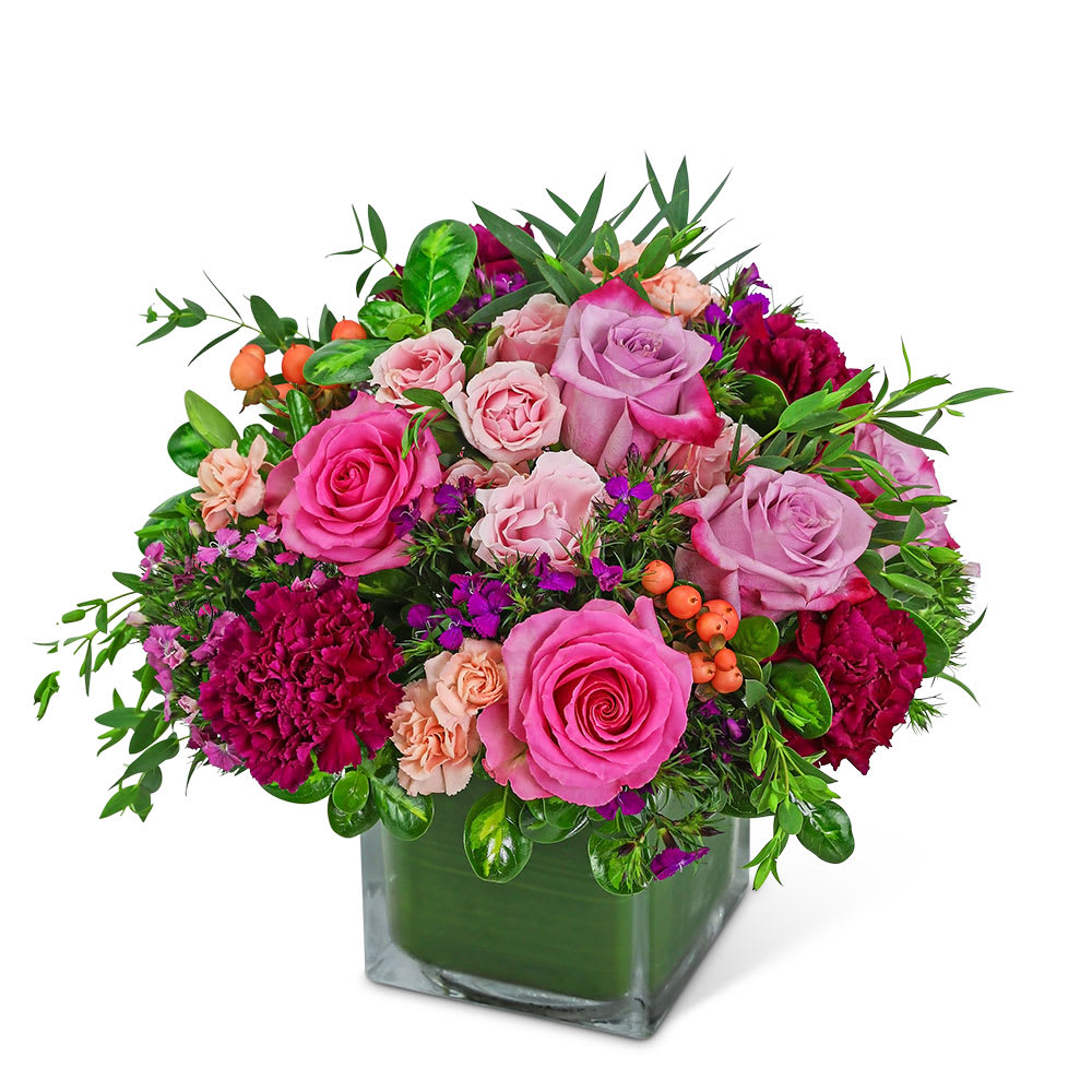 Ethereal Pink Sunrise Flower Bouquet