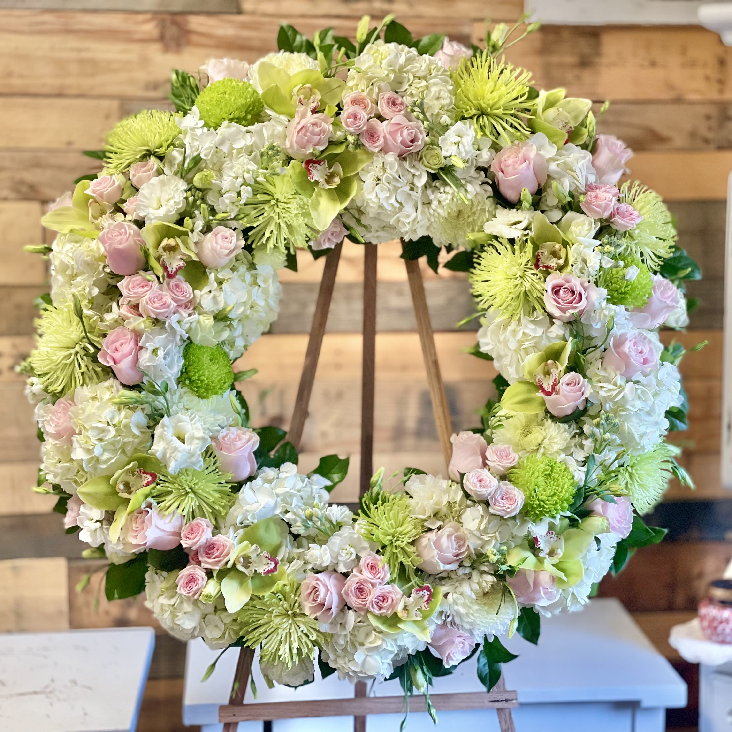 Tranquility Wreath by Fanny's Flowers