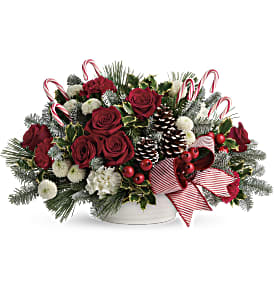 Jolly Candy Cane Bouquet Flower Bouquet
