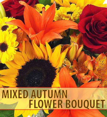 Designer Choice Thanksgiving Wrapped Bouquet  Flower Bouquet