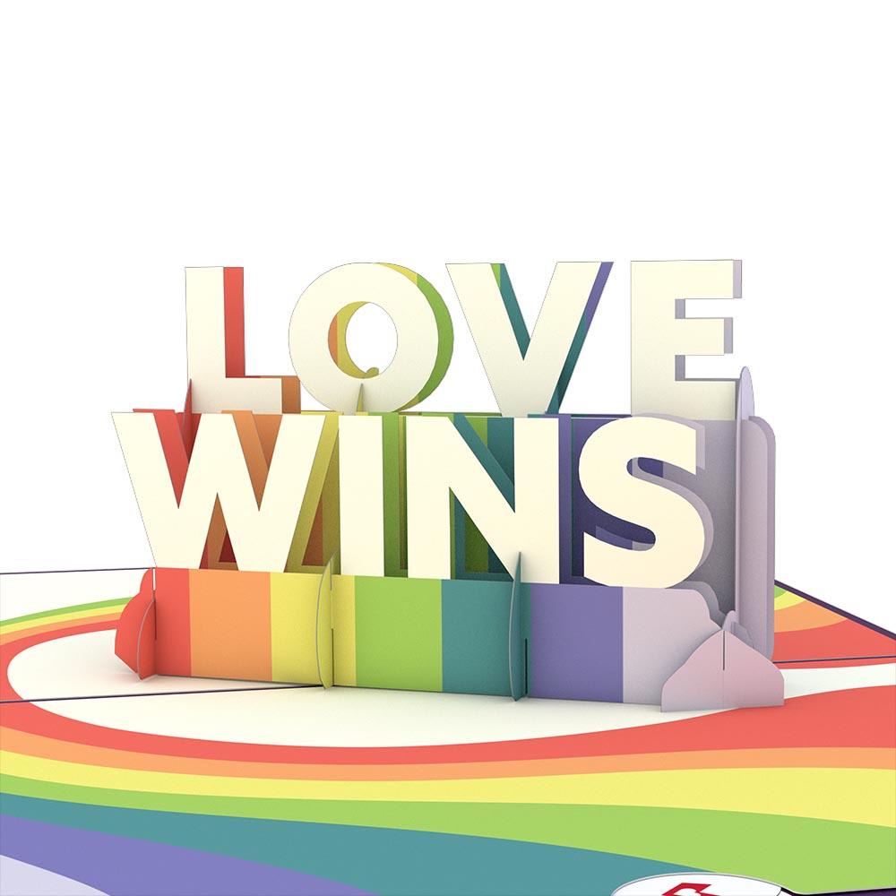 LovePop (Pop-up) Love Wins Keepsake Greeting Card