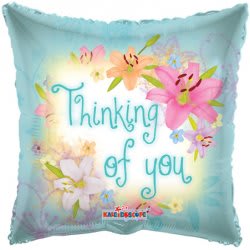 THINKING OF YOU SPRING FLOWERS Balloon Item #19302