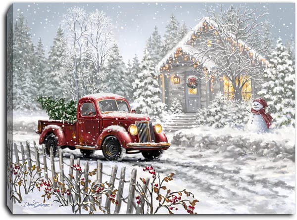 Special Delivery - Lighted Tabletop Canvas 8x6