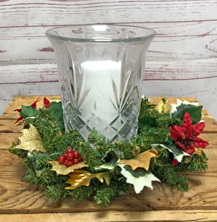 Happy Holidays Silk (Artificial) Hurricane