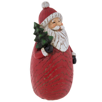 Santa Holding Christmas Tree - 8"