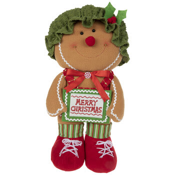 27" Plush Gingerbread Woman Flower Bouquet