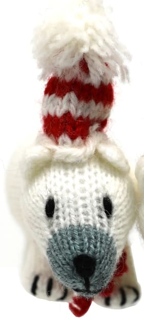 Polar Bear Ornaments Flower Bouquet