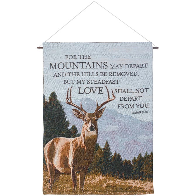 Woven Wall Hanger - Love Shall Not Depart